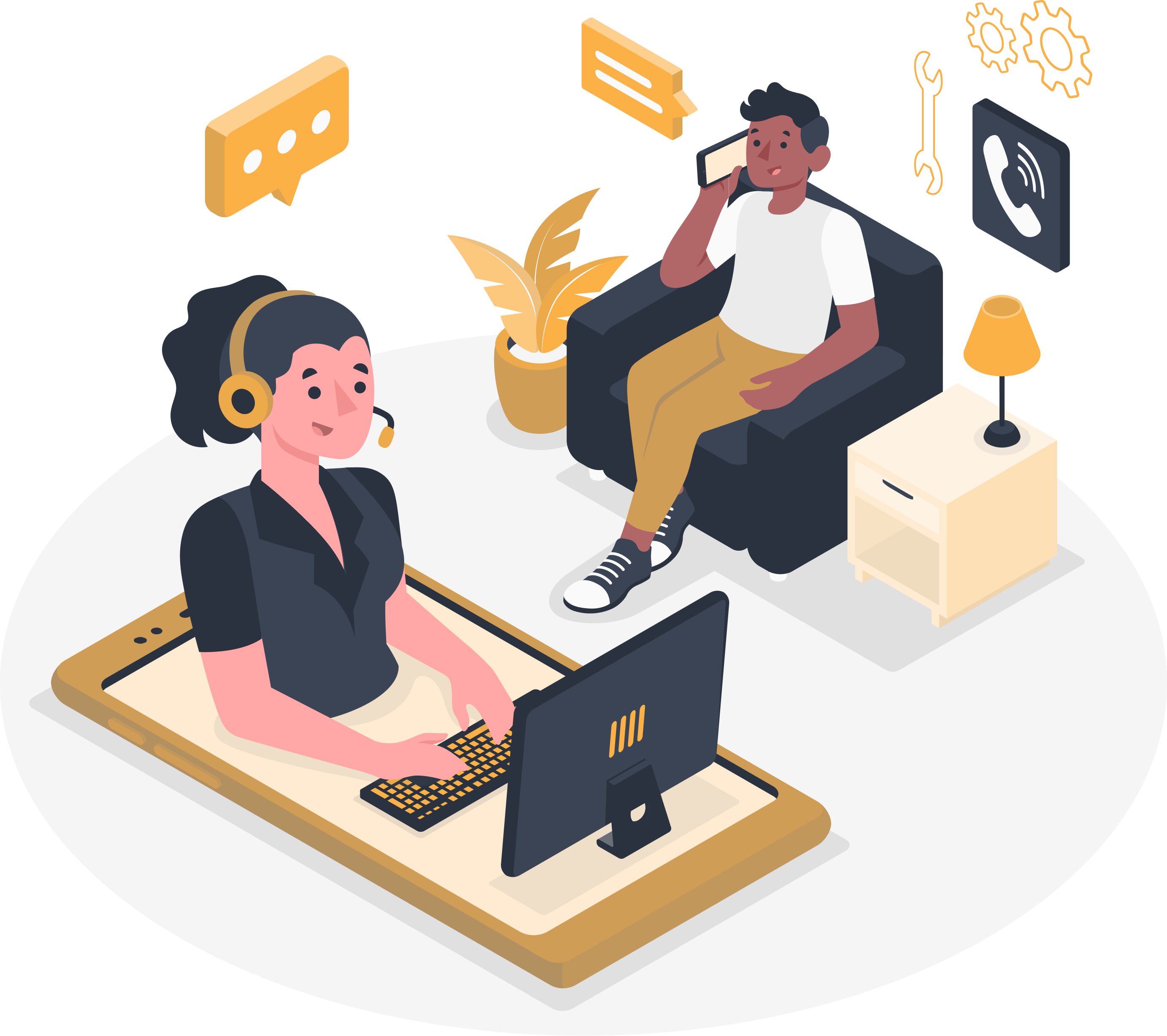 Employee call tracking crm